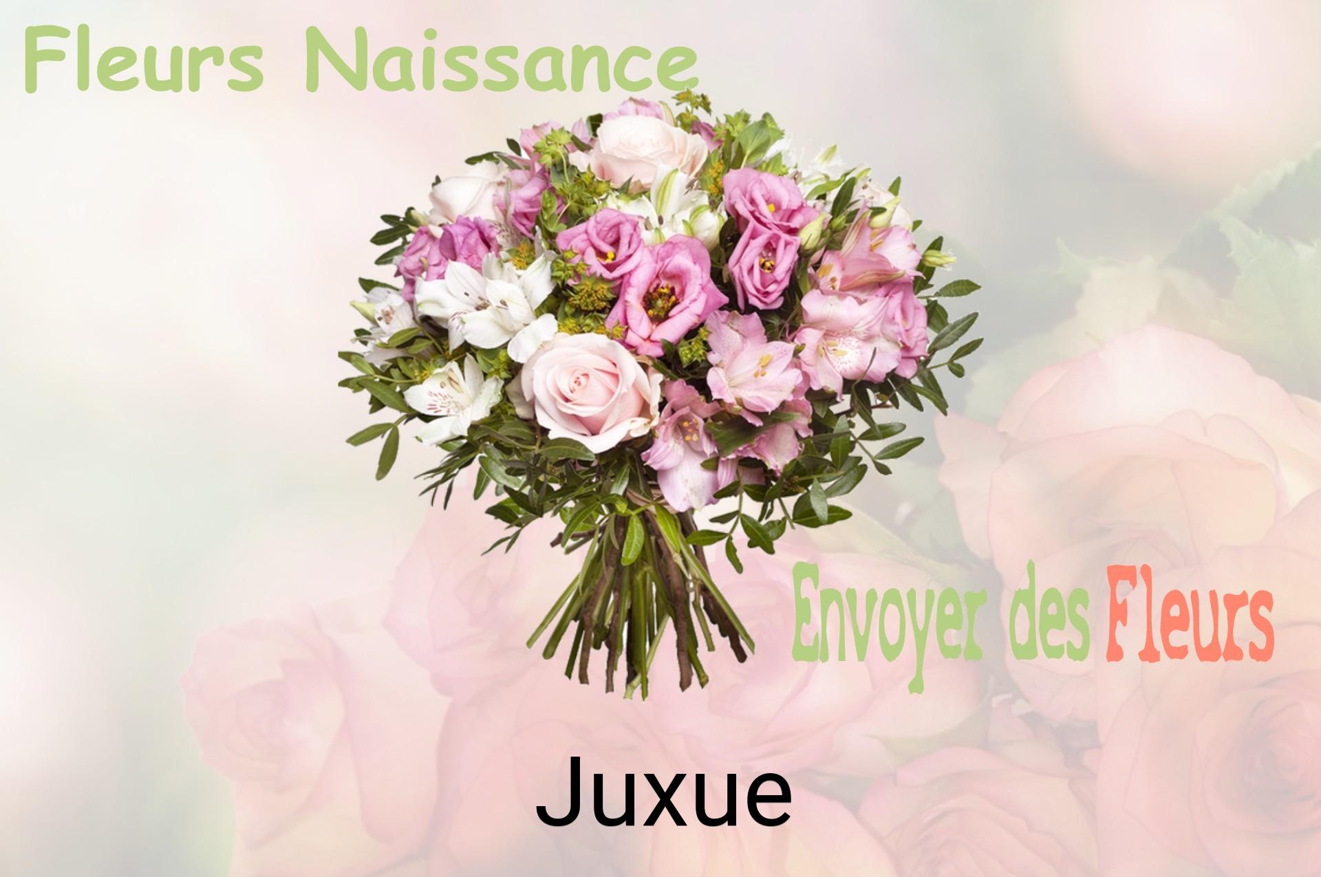 Bouquet de fleurs de naissance livré à Juxue